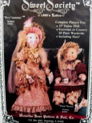 32'' FELINE COUNTRY DOLLS, DRESSES, HAT, GLOVES,  BOOTS PATTERN